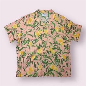 Old Navy Lemon Camp-Collar Button-Down